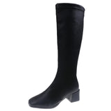 Breakj The Knee-Length Boots Woman 2025 Autumn And Winter New British Style Fashion Small Man Showing Thin And Tall And Knight Female