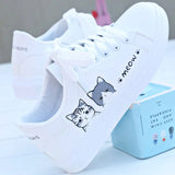 Breakj White Shoes Women 2023 Spring And Autumn Fashion Korean Version Of Female Shoes Street Pat Shoes Casual Flat Shoes New Single