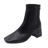 Breakj Martin Zippered Female Children Coarse And Women's Short Boots And New Boots After The Boots 2025 Square