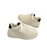 Breakj Hong Kong Style Design Retro Thick-Soled Shoes Children's New Chic Original Small White Shoes Casual Bread