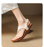 Toe Sandals Women 2024 New Summer Wear High Heel In Roman Shoes Niche Personality Casual Sandals