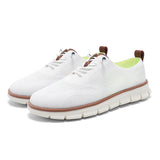 Breakj New Lightweight Lace Casual Men's Shoes Breathable Flying Woven Oleals Outdoor Sports Walking Shoes Men's Large
