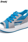 Summer Running Shoes for Women Sneakers Women Swing Sandals Sport Shoes Woman Mesh Platform Light Trainers Zapatos De