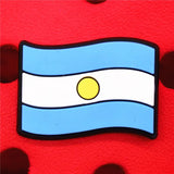 Crock Charms Accessories PVC Shoe Croc Buttons Sandals Charm Decoration Turkey Mexico Lsrael Netherlands Flag