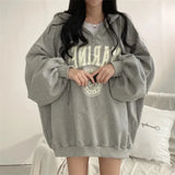 Hoodies Women 2023 New Autumn Winter Fashion Casual Warm Oversized Hooded Pullover Loose Jacket
