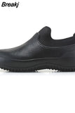 Men Casual Shoes Oil Resistant Non-slip Kitchen Shoes Multifunctional Restaurant Garden Work Shoes Short Rain Shoes for