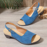 Breakj Plus Size Spring / Summer 2023 New Fishmouth Beach Sandal With High