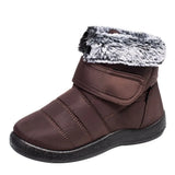 Winter Warm Rabbit Fur Snow Boots for Women Waterproof Non Slip Winter Boots Women Plus Size Thick Plush Ankle Botas