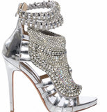 Breakj Water Drill Heavy Industry Fine High Heel Size 47 Banquet High Heel Women Sandals