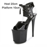 Women 2023 Sexy High Heels Strip Pole Dance Gladiator Plus Size Sandals Fetishism Ankle Strap Sexy Platform Wedding