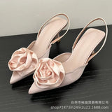 Retro Golden Velvet High Heels Late Night Wind Thick With Mary Jane Small Leather Shoes 2023 New Wedding Shoes Single Shoes