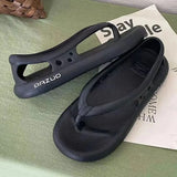 sandals Flip-flops, men and women can wear anti-skid wear-resistant jacketed thick slippers in summer