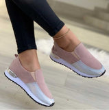 New Women's Single Shoes, Round Head, Flat Bottom, Color, Large Size Love Shoes, Casual Single