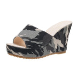 And Large-Size Cold Slippers Women 2025 Summer New Denim Slippers Women Wearing