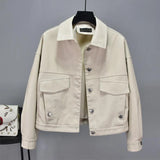 Women Green Faux Leather Jacket Batwing Sleeve Biker Coat Short Single Breasted Pu Motorcycle Loose Jacket