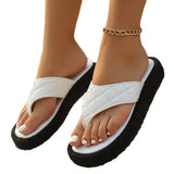 Breakj Cool Slippers 2025 Summer New Large-Size Leisure Thick-Bottomed Clip