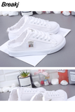 Women Canvas Sneaker Low Top Denim Sneakers Ladies Lace-Up Flat Canvas Trainers Girl Soild Board Shoes Female Sandals Women