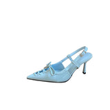 Breakj Spring New Sharp Tip High Heel Temperament Thin French Fashion Sexy Beautiful Head With Women's