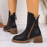 Breakj Boots And Brown Short Boots Female Handsome Martin Boots