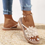 Women's Shoes In Summer, New Flowers, Soft Soles, Large Size, Women's Beach Mop, Outdoor