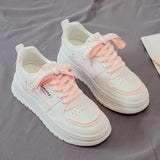Platform Running Sneakers Women Tennis shoes Woman Walking Chunky Sneakers white Casual Slip on Vulcanized