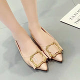 Breakj Shoes Children's New Spring 2023 Sharp-Pointed Light-Mouthed Single-Shoe Red Wedding Shoes Mother Soft-Soled Bean