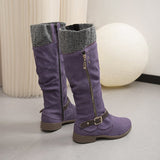 Breakj Code 2025 Autumn And Winter New Thick Side Zipper High-Heeling Women's