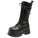 Breakj Rivet Dark Locomotive Boots 2025 New Punk Wind Martin Boots Large Size Women's