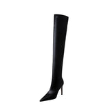 Breakj Fashion Simple Thin Heel High Heel Pointed Winter Sexy Nightclub Show Slender Over The Knee