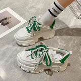 Breakj Dad Shoes Women 2025 Autumn And Winter New Loose Pastry Single Shoes Fashion Thick Soles To Increase The Leisure Small White