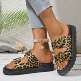 Breakj Summer New One-Legged Retro-Soled Sandals Belt Buckle Fashion Bhikeen