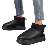 Breakj Bottom Snow Boots Women's New 2025 Heightening Thick Winter Waterproof Cotton Shoes To Keep Warm Short Cylinders With Velvet