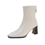 Breakj Low-Clinity Martin Boots 2025 Winter New Bright-Faced Thin Boots Temperament Commuting Coarse And Female