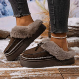 Breakj And Cotton Slippers Ladies Winter Plus Thick Bottoms Anti-Slip Wear Warm And Thick Snow Boots 2025