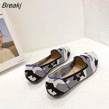 Flat Shoes Women Single Shoes Spring And Summer Breathable Mesh Latex Insole Round Toe Egg Roll Shoes Plus Size
