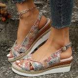Breakj Summer New Women's Shoes Eaby Comfortable Thick-Soled Sandals 40-43 Light-Bottomed Buckle With Fish Mouth Sandals