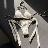 2025 Sexy New Split Swimsuit Chain Bikini Swimsuit Bikini