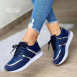 Breakj Large-Size Sports Casual Shoes Spring New Thick-Soled Casual Shoes Strap Sports Women's