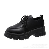 Jk Student Single Shoes Women Spring 2023 New Ins Fashion British Wind Retro Thick Bottom Lotte Small Leather Shoes