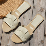 Breakj Large Code 2025 Summer New Women's Slippers Cross-Bottomed Cool And