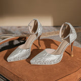 High Heels 2023 Spring And Autumn New Fine Heel Pointed Sexy Female Shoes Korean Version Of The Versatile High Heel Wedding