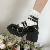 Breakj JK Girl With Sweet Cool Wind Single Shoes Spring And Autumn New Retro British Style Increased Thin Mary Precious
