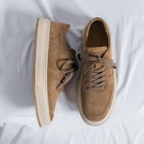 Breakj Men's Shoes Advanced Sense 2023 New Breathable Turn Wool Casual Leather Shoes Men's Retro Versatile Casual Board Shoes