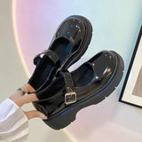 Breakj Jane Women's Shoes Mary Shoes Women's New Fashion Thick Heel Dresses In Spring And Autumn