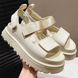 Breakj Spring And Summer New Magic Sticky Cake Thick Bottom To Increase The High Light And Comfortable One-Word Leisure