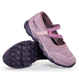 New Mesh Breathable Casual Shoes Women 2021 Comfort Light Walking Shoes Slip on Flat Mom Shoes Non-slip Chaussure