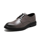 Breakj Size Men's Shoes Direct Sales English Style Business Casual Leather Shoes Summer High Sense Wedding Groom's Shoes