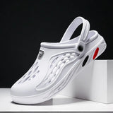 Breakj Summer New Men's Hole Shoes Breathable Beach Shoes Outdoor Half Drag Bag Head Personality Cold