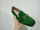 Breakj In The Spring Of 2025 New Casual Flat Bottom 40-43 Large-Size Metal Fastener Round Head Lefu