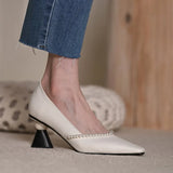 Breakj Retro Single Shoes Female 2023 Spring Model New Wedding Shoes Design Sense Minority Temperament Hepburn Wind High Heels